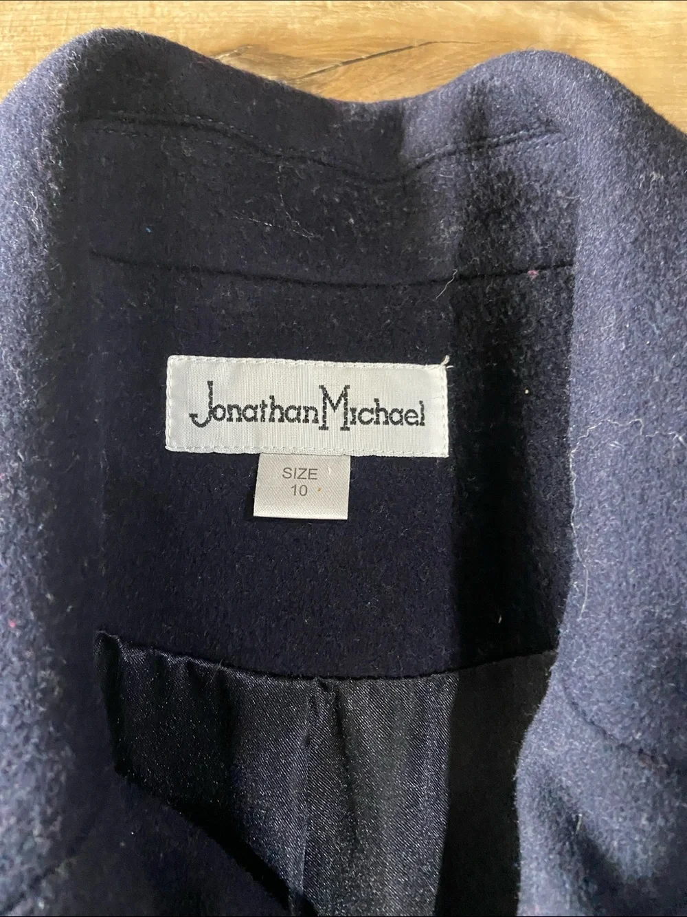 Jonathan Michael Classic Navy Wool Coat - Timeless Tailored Style